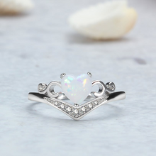 Load image into Gallery viewer, Opal Heart Ring