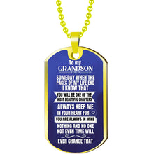 Load image into Gallery viewer, To My Grandson Keychain Necklace