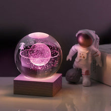 Load image into Gallery viewer, 3D Galaxy Crystal Ball Nightlight Decorlamp