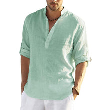 Men's Cotton Linen Hippie Casual T-Shirt – luluwin