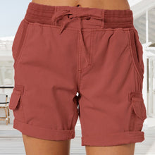 Load image into Gallery viewer, Drawstring Utility Comfy Cargo Shorts