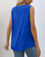 Load image into Gallery viewer, Square neck sleeveless tank top