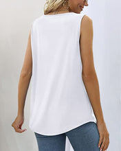 Load image into Gallery viewer, Square neck sleeveless tank top