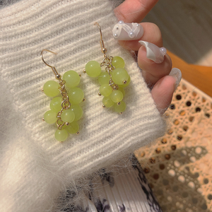 Fruit Grape Drop Earring Hook