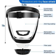 Load image into Gallery viewer, Full Face Protection Large Transparent Face Shield