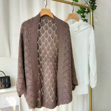 Load image into Gallery viewer, Women&#39;s Diamond Hollow Out Knitting Versatile Short Shawl