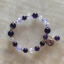 Load image into Gallery viewer, Natural Amethyst Water Drop Bracelet