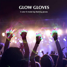 Load image into Gallery viewer, Glowing Gloves 3 colours 6 modes