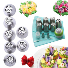 Load image into Gallery viewer, Stainless steel spout set (13 pieces) for cupcakes and cake decoration action