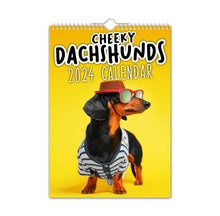 Load image into Gallery viewer, Cheeky Dachshunds - 2024 Wall Calendar
