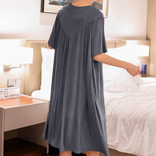Load image into Gallery viewer, Super Soft Comfortable Short Sleeve Loose Pajama Dress