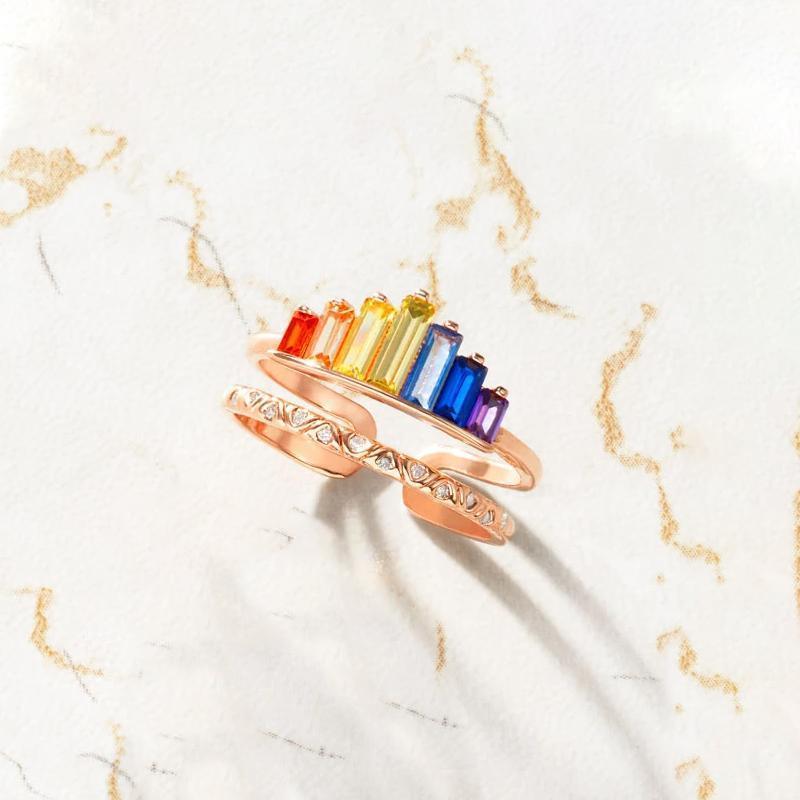 Pre-Sale>>Rainbow Micro Diamond Ring