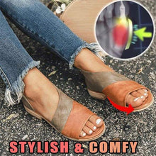 Load image into Gallery viewer, Women Daily Low Heel Panel Sandals