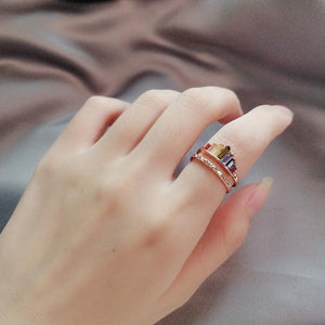 Pre-Sale>>Rainbow Micro Diamond Ring
