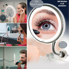 Load image into Gallery viewer, Magnifying Makeup Mirror with LED Light