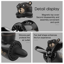 Load image into Gallery viewer, Bear Pilot Propeller Scented Car Air Freshener