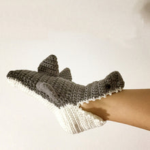 Load image into Gallery viewer, Knitted Shark Socks