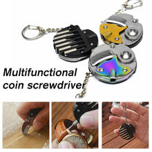 Load image into Gallery viewer, Multifunctional coin screwdriver