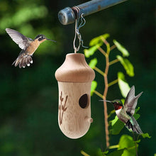 Load image into Gallery viewer, Wooden Hummingbird House