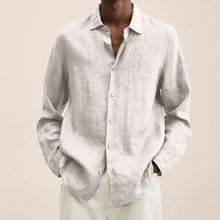 Load image into Gallery viewer, Men&#39;s Linen Long Sleeve Shirt