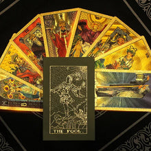 Load image into Gallery viewer, Explore the Mystical World of Tarot Gold Foil Tarot