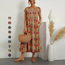 Load image into Gallery viewer, Ladies Loose Printed Summer Dress