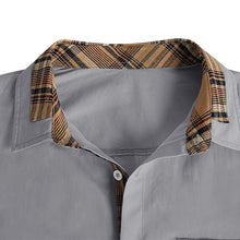 Load image into Gallery viewer, Men&#39;s Casual Plaid Collar Button Summer Shirt