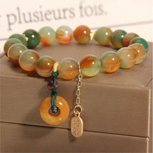 Load image into Gallery viewer, Natural Colorful Agate Bracelet