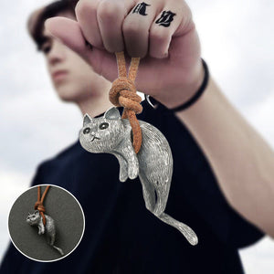 Scruffy Cat Necklace