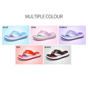 Women Soft Rainbow Flip-Flops Slippers
