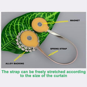 Perforation-Free Magnetic Curtain Straps