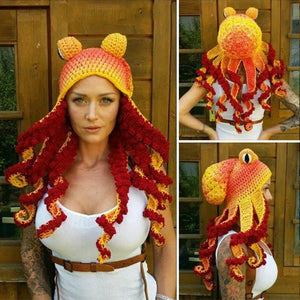 Crochet Octopus Hat