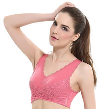Load image into Gallery viewer, Wireless Front Cross Buckle Lace Lift Bra