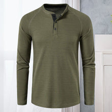 Load image into Gallery viewer, Men&#39;s Henley Casual Long Sleeve T-Shirts