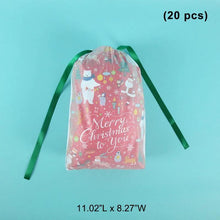 Load image into Gallery viewer, Drawstring Christmas Gift Bags