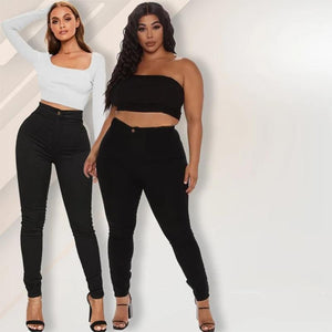 High-Rise Stretch Plus Size Jeans