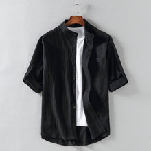 Load image into Gallery viewer, Short Sleeve Linen Shirt