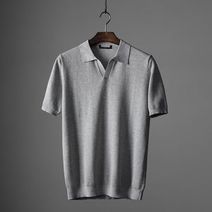 Men's Lapel Short Sleeve Polo Shirt