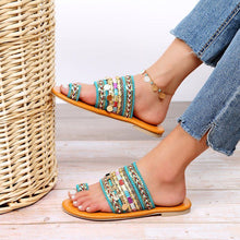 Load image into Gallery viewer, Boho Style Toe Ring Sandals
