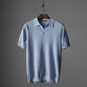Men's Lapel Short Sleeve Polo Shirt