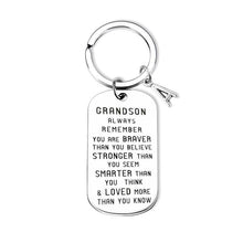 Load image into Gallery viewer, To My Grandson Granddaughter Son Daughter Gift Lettering Keychain