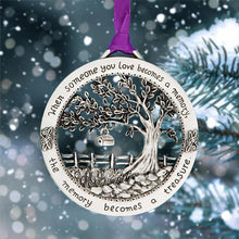 Load image into Gallery viewer, &quot;When Someone You Love Becomes a Memory&quot; - Merry Christmas Memorial Ornament