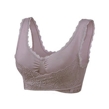 Load image into Gallery viewer, Wireless Front Cross Buckle Lace Lift Bra