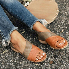 Load image into Gallery viewer, Women Daily Low Heel Panel Sandals