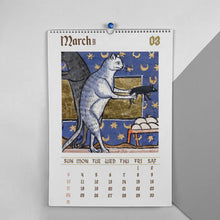 Load image into Gallery viewer, 2024 Weird Medieval Cats Calendar
