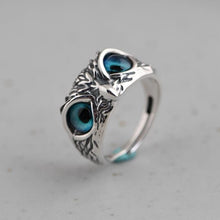 Load image into Gallery viewer, Demon Eye Owl Ring Adjustable