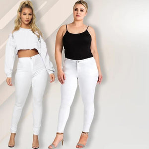 High-Rise Stretch Plus Size Jeans