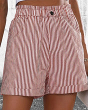 Load image into Gallery viewer, High Waist Stripe Print Shorts