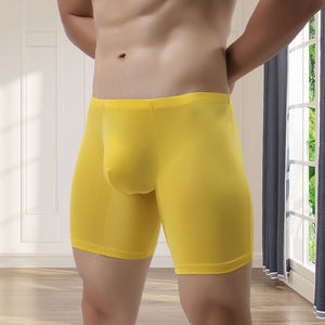 Men's Boxer Briefs Breathable Ice Silk Sports-Inspired Underwear