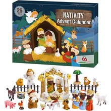 Load image into Gallery viewer, 24 Days of Christmas Nativity Scene Set